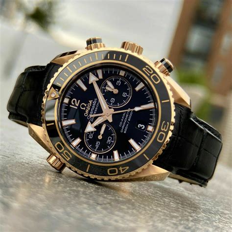 omega seamaster planet ocean chronograph rose gold|omega ocean planet price.